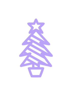 Noel ağacı simgesi simgesinin canlandırmasını bob ve duraklat