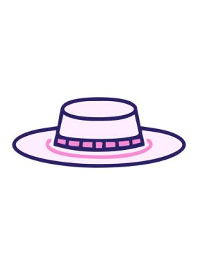 Zarif Brezilya şapkasının kenarı ile animasyonunu güçlendir