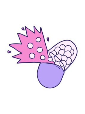 Parlak ışık efekti çizgi filmin güçlü ilacının animasyonu