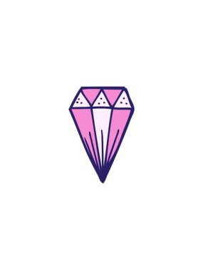 karikatür elmas sembolünün basınçlı animasyonu