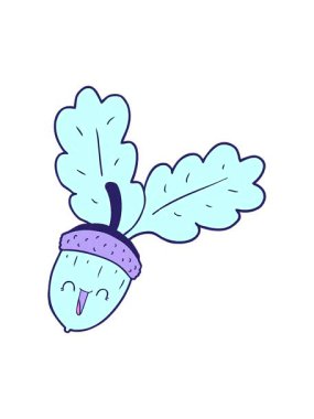 karikatür meşe palamudunun animasyonunu durdurup duraklat