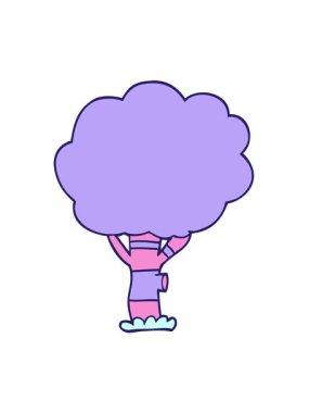 Bir ağacın karalamalarının hareketli animasyonunu oynat