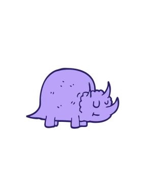 Tarih öncesi bir dinozorun karikatür karalamalarının yükselişi ve yüzüşü