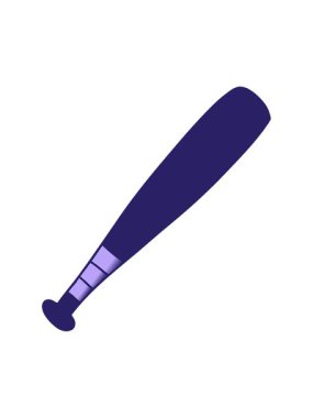 Bir beyzbol sopasının gradyan karikatürü çizilmiş el animasyonunun titreşimli hareketi