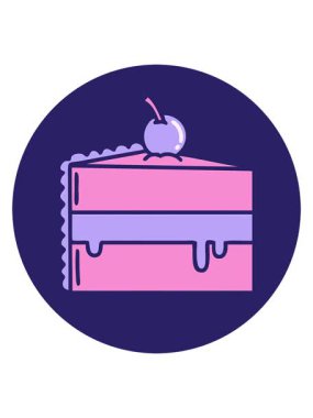 Çikolatalı pasta dövmesinin parlak ışık efekti