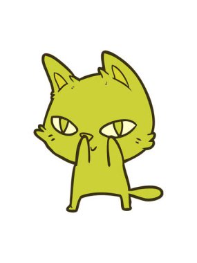 Bir kedinin bakışının renk değişimi