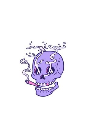 Dumanlı kafatasının hareketli animasyonu