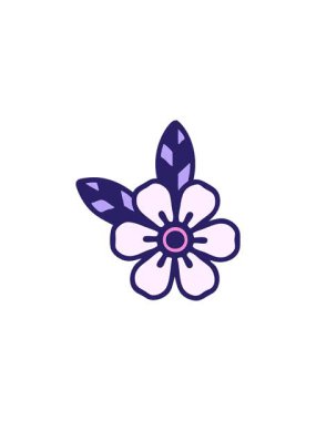 Çizgi film çiçek karalama tasarımının satış animasyonu