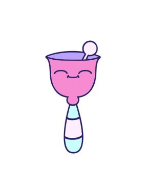 Okul çanının çizgi filminin dönen hareketli animasyonu