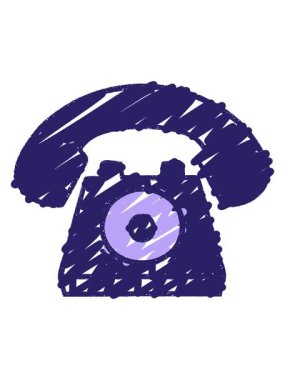 Telefon Tebeşiri Çiziminin hareketli animasyonu