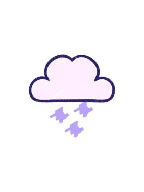 Bulut Tebeşiri Çizim tasarımının yıldız patlaması etkisi animasyonu