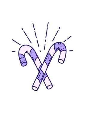 Şekerleme çubuklarının canlandırılmasının titreyen hareketi