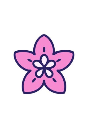 Yanıp sönen radyal çizgiler Japon tarzı bir çiçek tasarımının animasyonu