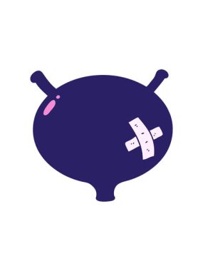 Çizgi film mesanesinin hareketli animasyonu