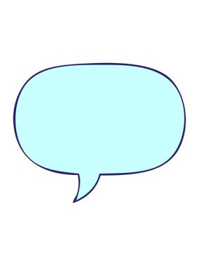 Konuşma baloncuğu ile konuşma kabarcığının hareketli animasyonu