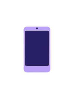 Cep telefonu grafik vektör illüstrasyon simgesinin bölünme etkisi canlandırması