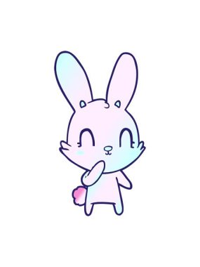 Tavşan çizgi filminin ışık efekti canlandırması