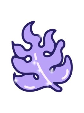 Brezilya bölgesi canavar bitki yaprağının parlatıcı etkisi.