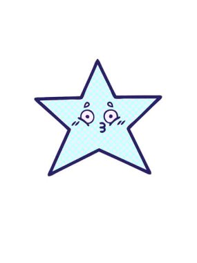 Bir yıldız balığının çizgi roman tarzı çizgi filminin yükselişi ve yüzüşü