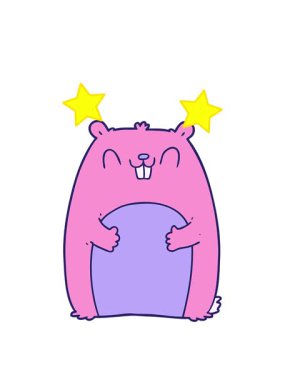 dönen yıldızlar çizgi film animasyonu Mutlu sincap