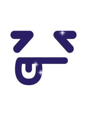 Basit uyuyan yüz simgesinin simge etkisi