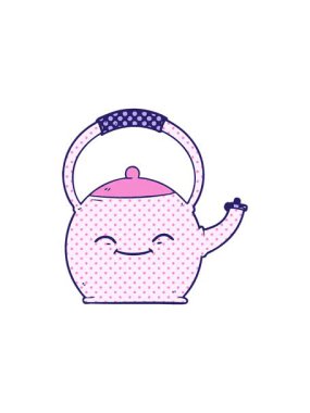 Çaydanlık çizgi filminin yıldız patlaması etkisi animasyonu