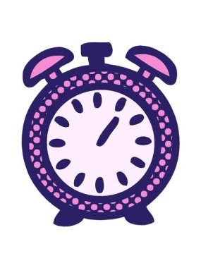 Çalar saatin çizgi roman tarzı animasyonunu oynat