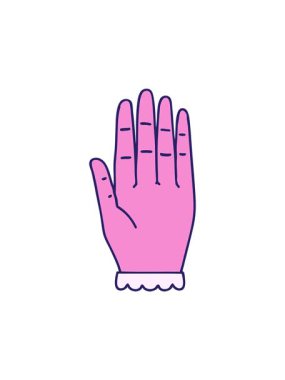 Bir el çiziminin ikonik dövme şeklindeki görüntüsünün dikkat çekici animasyonu