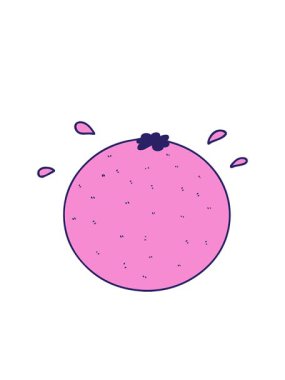 Yanıp sönen turuncu çizgi film çizgileri.