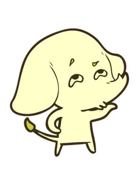 Hatırlayan bir filin renkli animasyonu