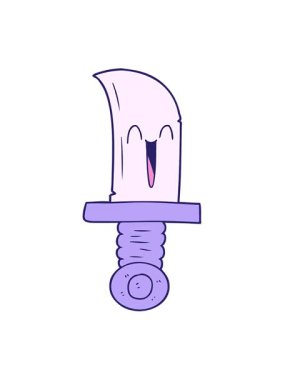 Çizgi film bıçağının titreşimli hareketi