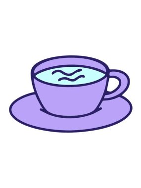 Geleneksel Brezilya kahvesi çiziminin hareketli animasyonu