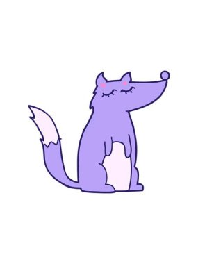 Dikkat çeken bir kurdun canlandırması.