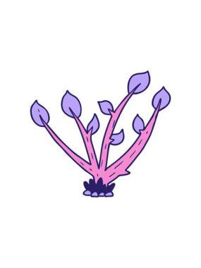 Filizlenen karikatür bitkisinin hareketli animasyonu