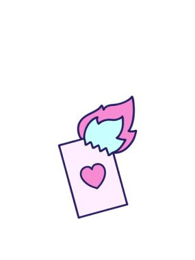 Dövmenin canlandırmasını geleneksel bir alevli kart tarzında yükselt ve yüzdür