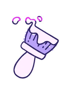 Boya Fırçası Tebeşiri Çiziminin canlandırmasını çalıştır