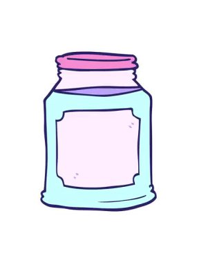 Kavanozdaki karikatür karalama mumunun titreyen hareketi.