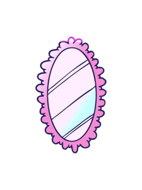 eski ayna tasarımlı karikatür animasyonunu çalıştır