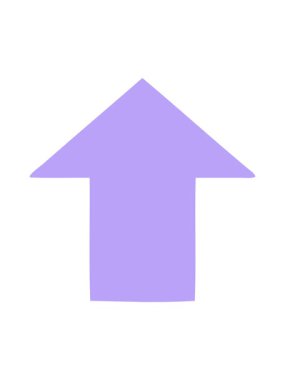 Düz renk gösteren bir okun karikatürünün hareketli animasyonu