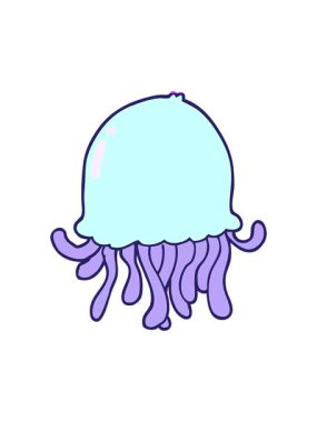 Çizgi film denizanasının animasyonunu güçlendir