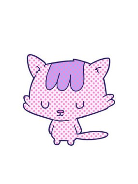 Kedi çizgi filmlerinin yanıp sönen radyal çizgileri