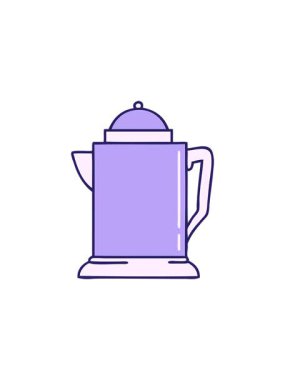 Eski bir kahve sürahisinin radyoaktif ışıltılı animasyonu