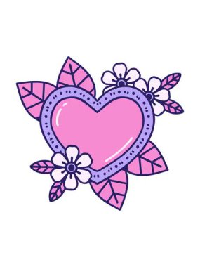 bir botanik kalbin canlandırma efektini piksel hale getir