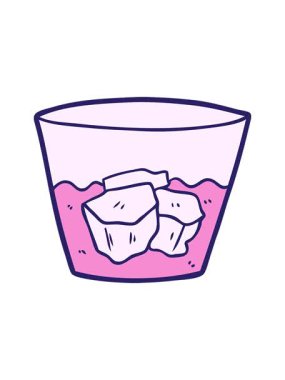 Çizgi film viskisinin hareketli animasyonu.