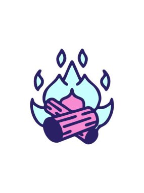 Brezilya karnaval plaj ateşi çiziminin bölünme etkisi