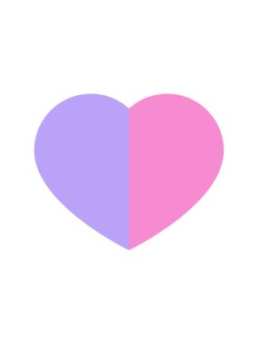 Dikkat çekici bir aşk kalp sembolü grafik simgesi canlandırması