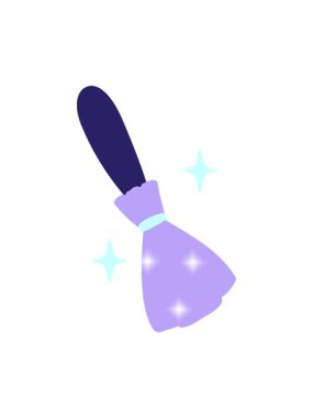 Sihirli süpürge süpürgesinin ışıltı etkisi