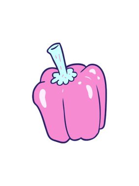 taze organik biberin dönen hareketli animasyonu