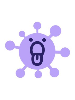 Nefes nefese kalmış virüsün titreşimli hareketi