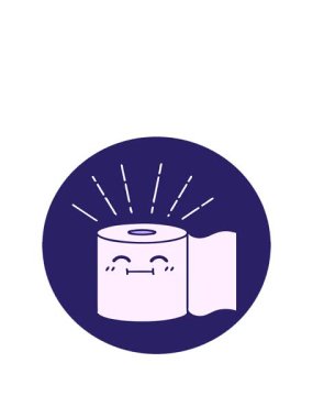 Dövme stili tuvalet kağıdı karakterinin animasyonunu genişletiyor